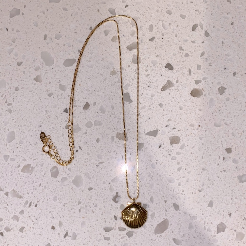 Gold Fill Shell Necklace